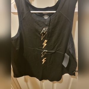 Torrid Active Black Leopard Tank